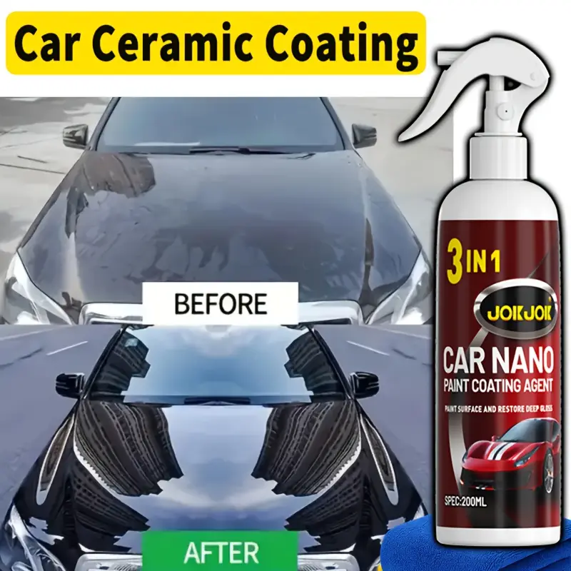 Ceramic Coating Spray for Cars Hydrophobic Paint and Trim Restorer