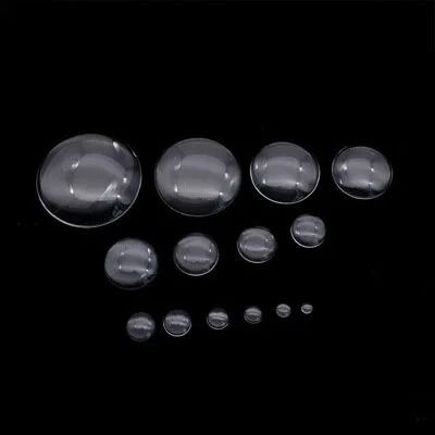 Aclovex Round Flat Back Glass Cabochon for DIY Jewelry