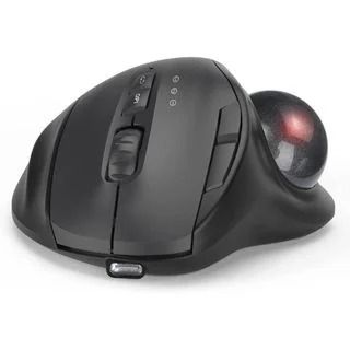 Jomaa Ergonomic Wireless Trackball Mouse | Rechargeable Dual-Mode Bluetooth & 2.4G Thumb Control Mouse