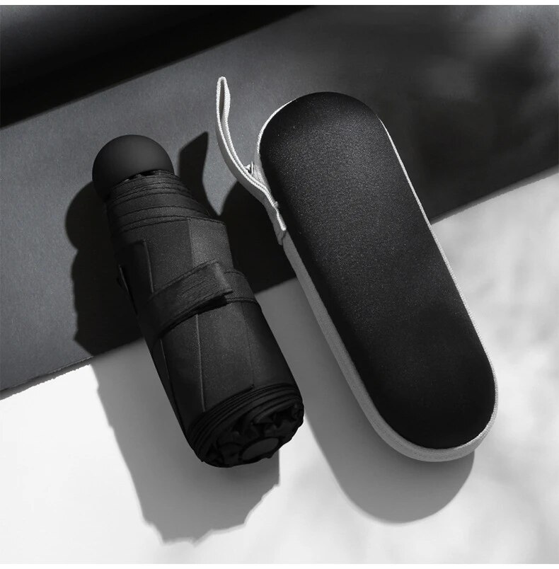 Capsule Umbrella: Compact & Portable Dual-Use Sun & Rain Protection for Women