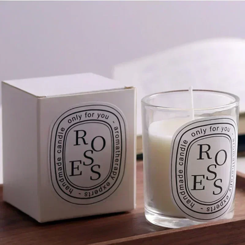 Elegant Wedding Gift, Clear Scented Candle in Crystal Glass Jar, Long Lasting Fragrance