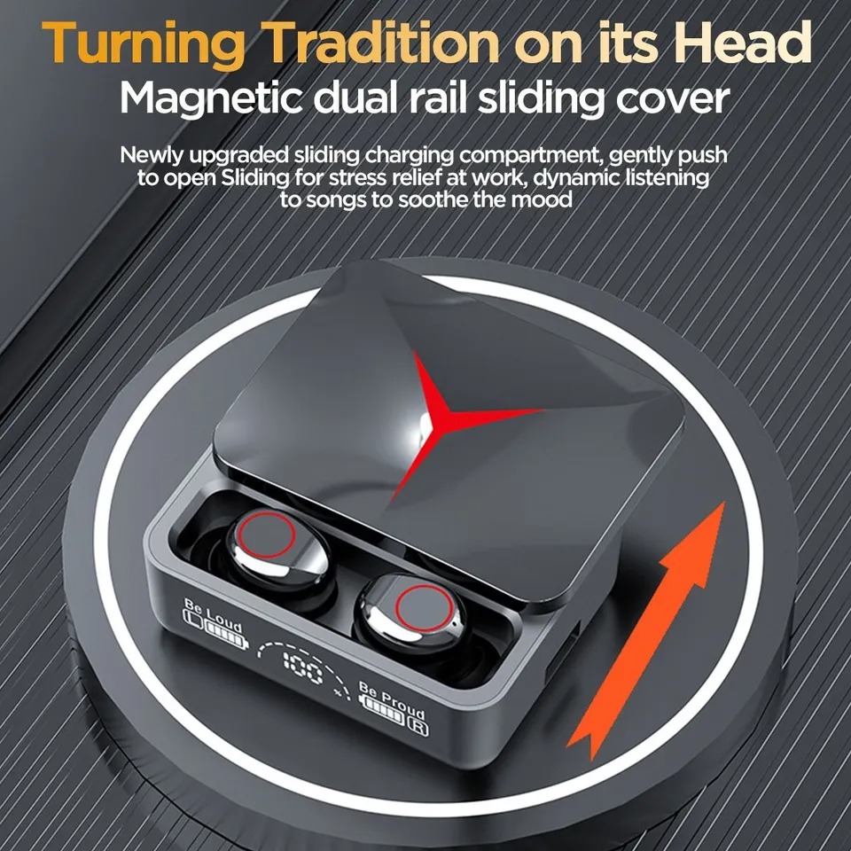 TWS Wireless Earbuds Bluetooth 5.3, Stereo Headset, Waterproof Headphones with Long Battery Life, Noise Cancelling