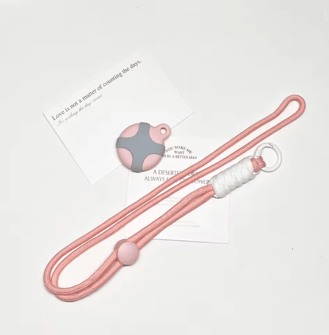 Cute Cartoon AirTag Holder Necklace for Kids Soft Silicone Protective Case