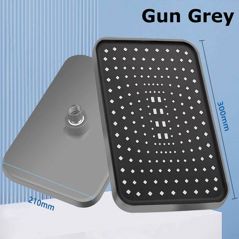 Adjustable Pressurized Shower Head, Large Panel Top Spray Universal Bathroom Set