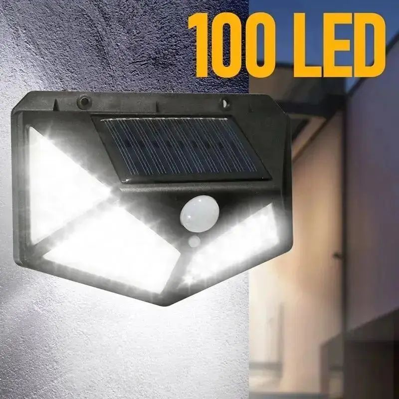 Solar Powered Motion Sensor Street Lamp Waterproof Outdoor Garden Light with Adjustable Railing and Sunlight Charging