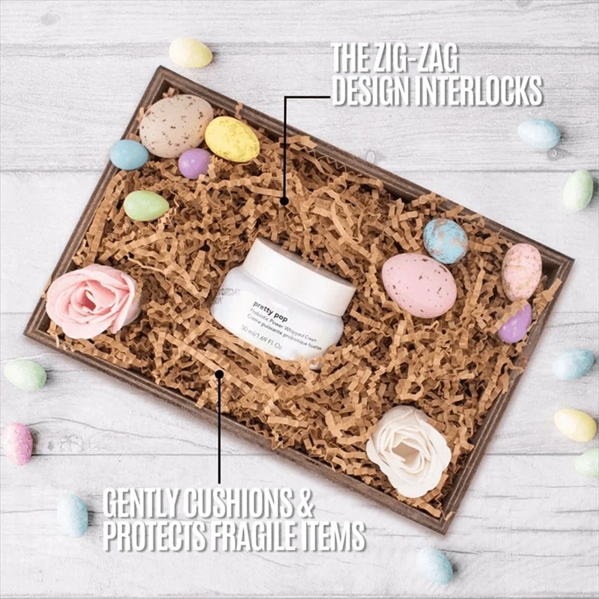 Colorful Crinkle Cut Shredded Paper Gift Box Filler – Decorative Packaging for Wedding & Party Gifts