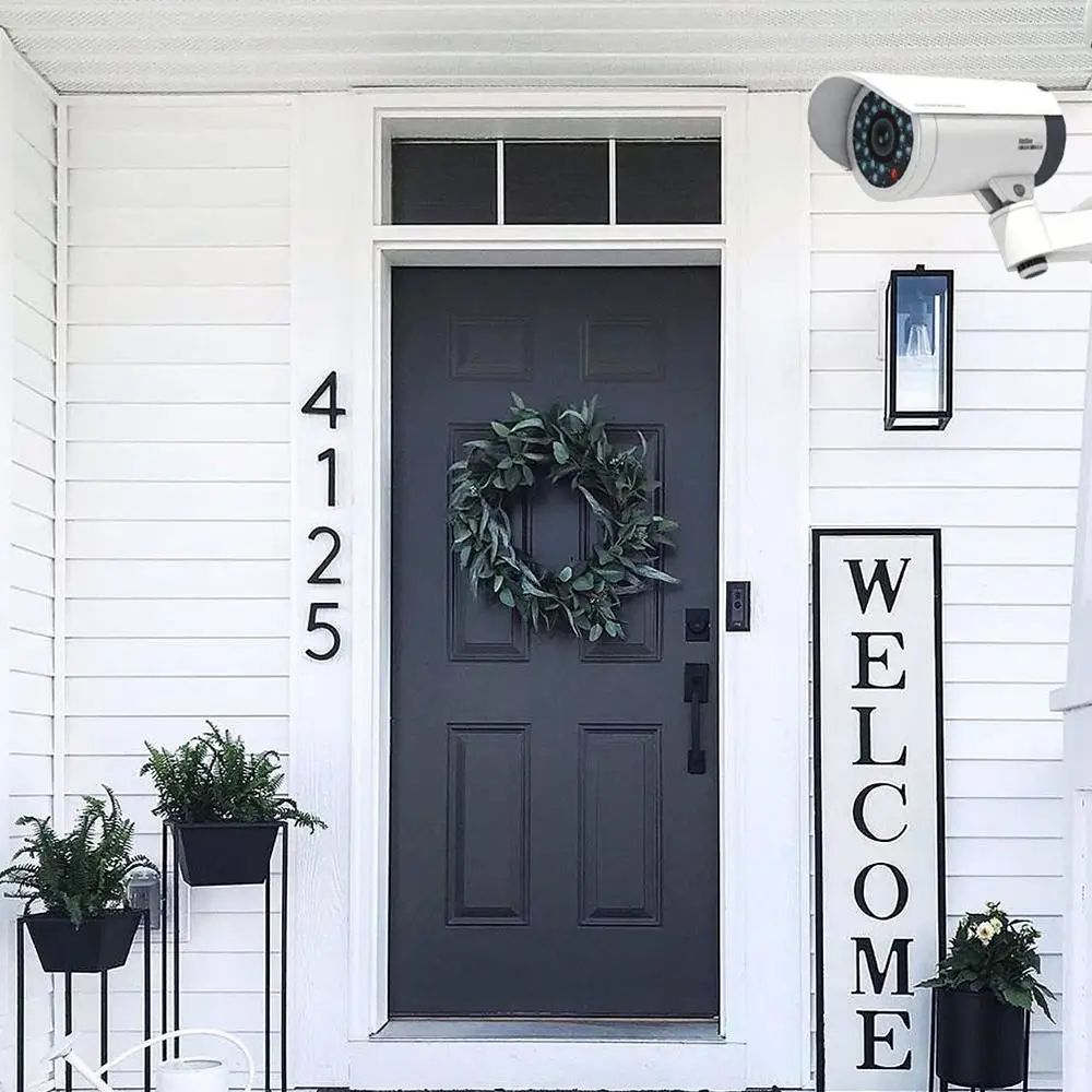 Dummy CCTV Camera with LED Security Light