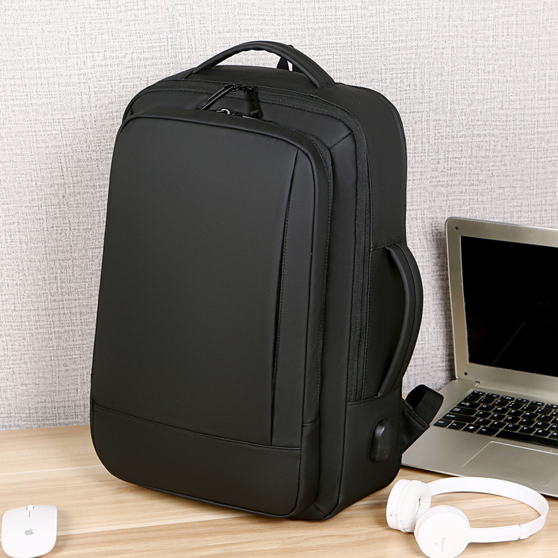 Expandable Travel Backpack with USB Charging Waterproof Business Casual Backpack for Men