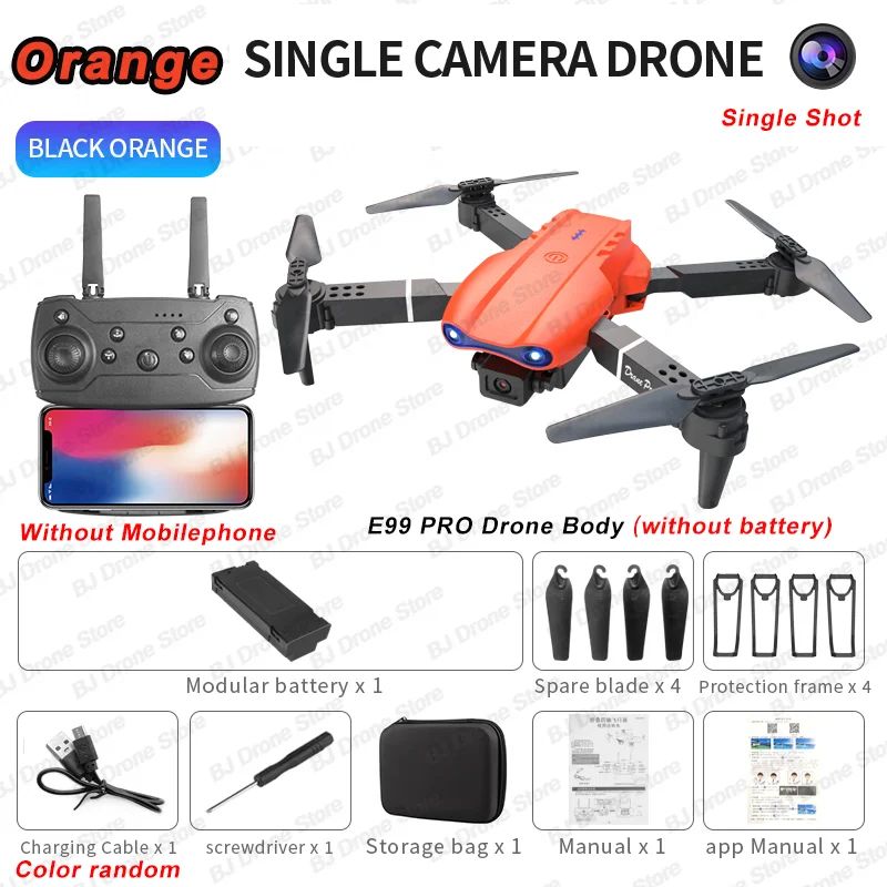 E99Pro 4K WiFi FPV Foldable RC Drone with HD Camera