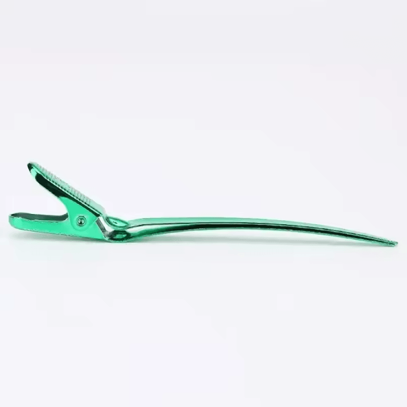 12-Piece Stainless Steel Hair Sectioning Clips | Professional Hairdressing & Barber Hair Styling Clamps