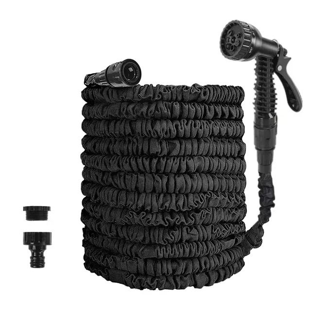 Expandable Garden Hose with High-Pressure Spray Nozzle and 7 Functions