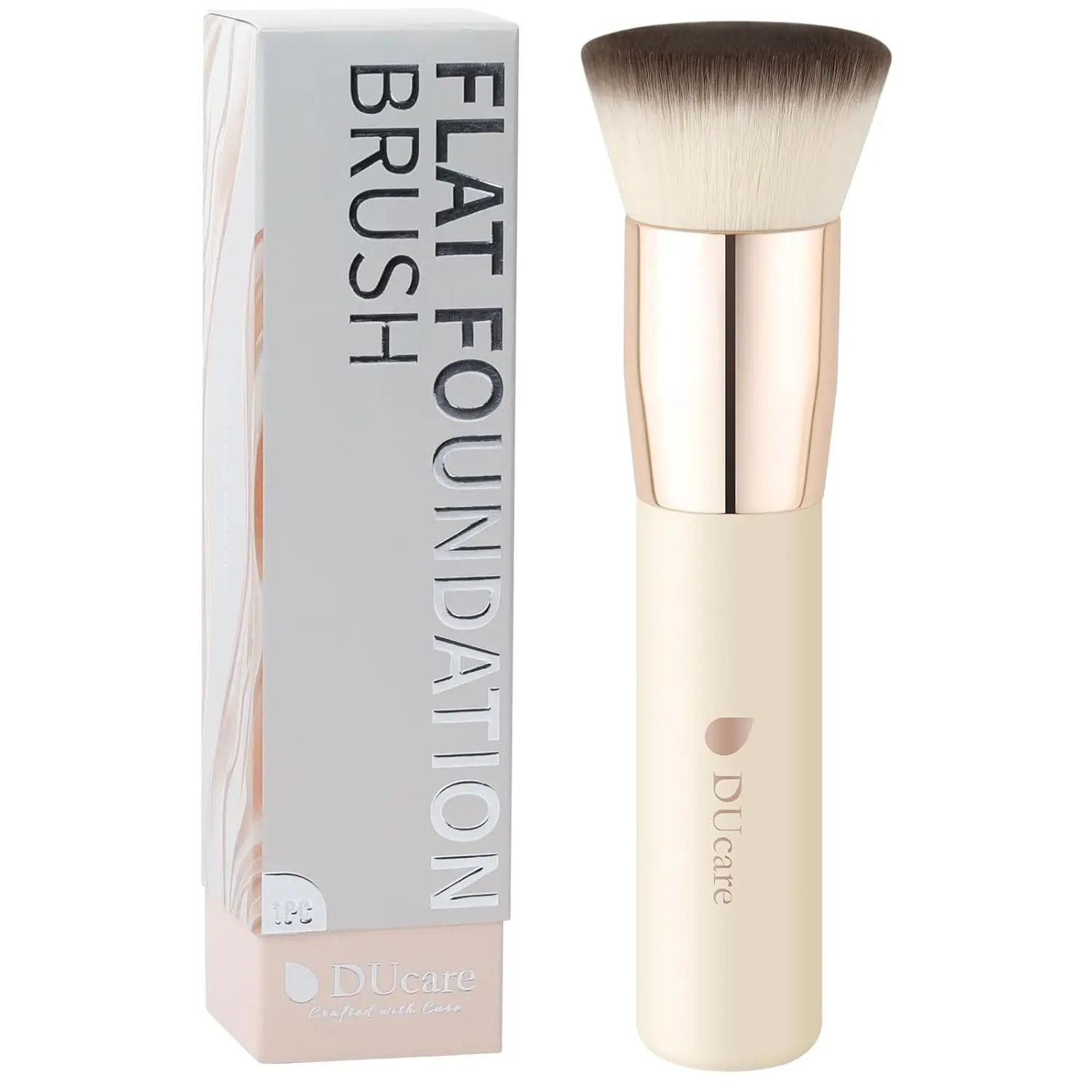 DUcare Flat Top Kabuki Foundation Brush for Liquid, Cream & Powder