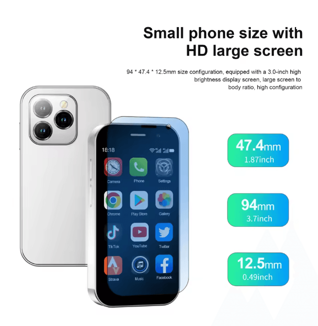 ServoKing 8000 Mini 4G Android Smartphone Compact Power in Your Pocket