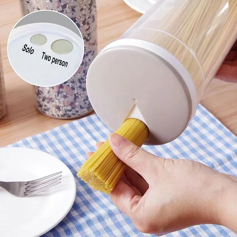 Noodles Sealed Can Storage Box, Food Grade Plastic Kitchen Organizer, Divided Can Storage for Kitchen Accessories
