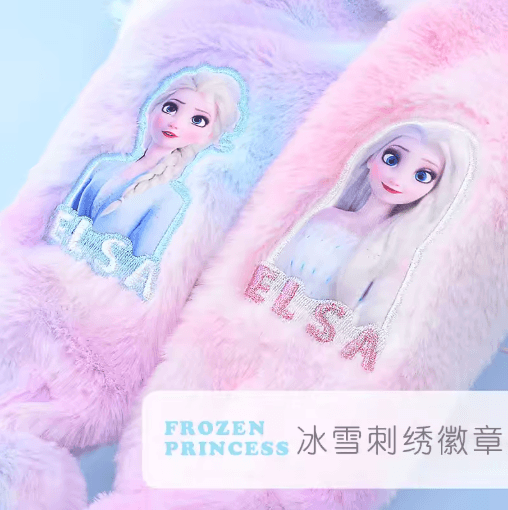 Disney Frozen Elsa and Anna Peaked Cap with Velvet Ear Protection Scarf