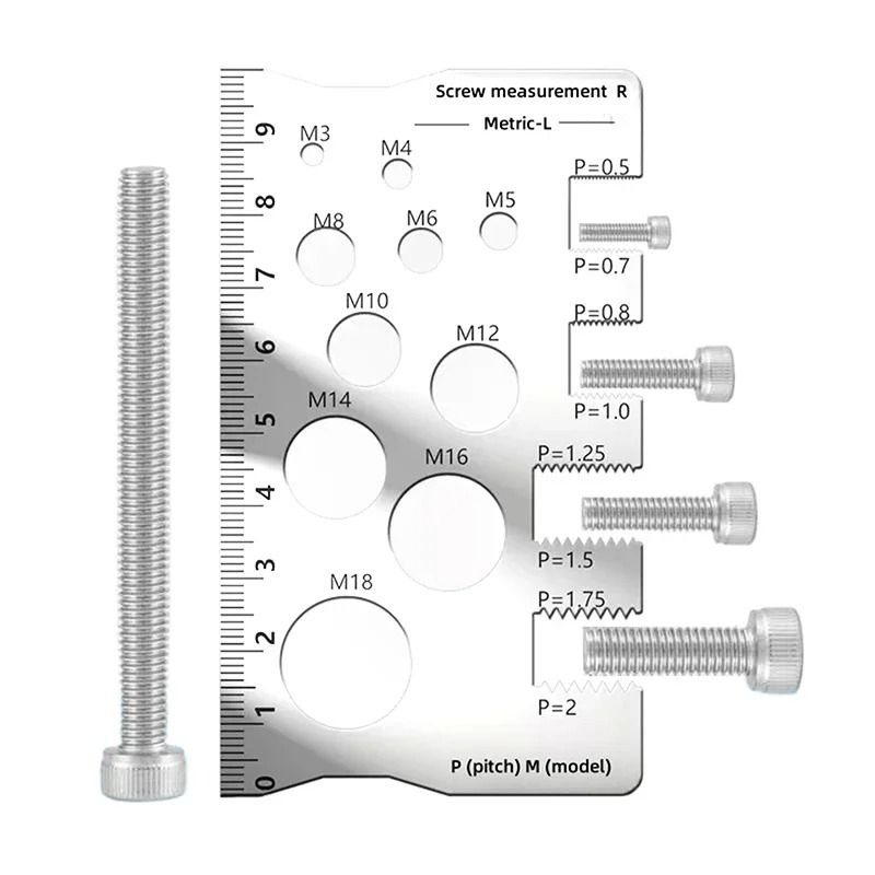 High Accuracy Industry Standard Pitch Gauge for Measuring Bolt Nut Screw Thread