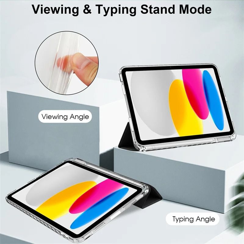 Magnetic iPad Case with Pencil Holder and Multi-Model Compatibility