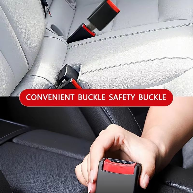DriveEase 4-Piece Car Enhancement Set – Cup Holder Mats & Seat Belt Extenders