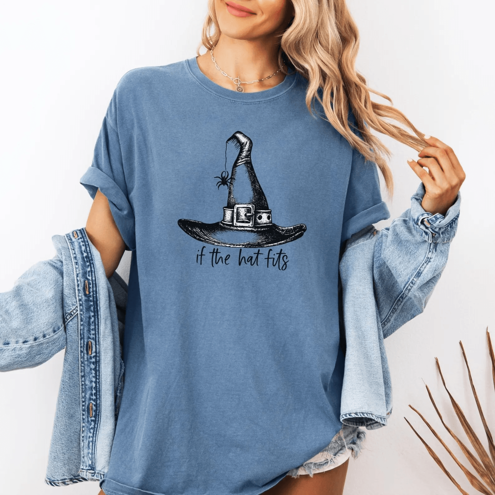 If The Hat Fits Witch Shirt Halloween Tee