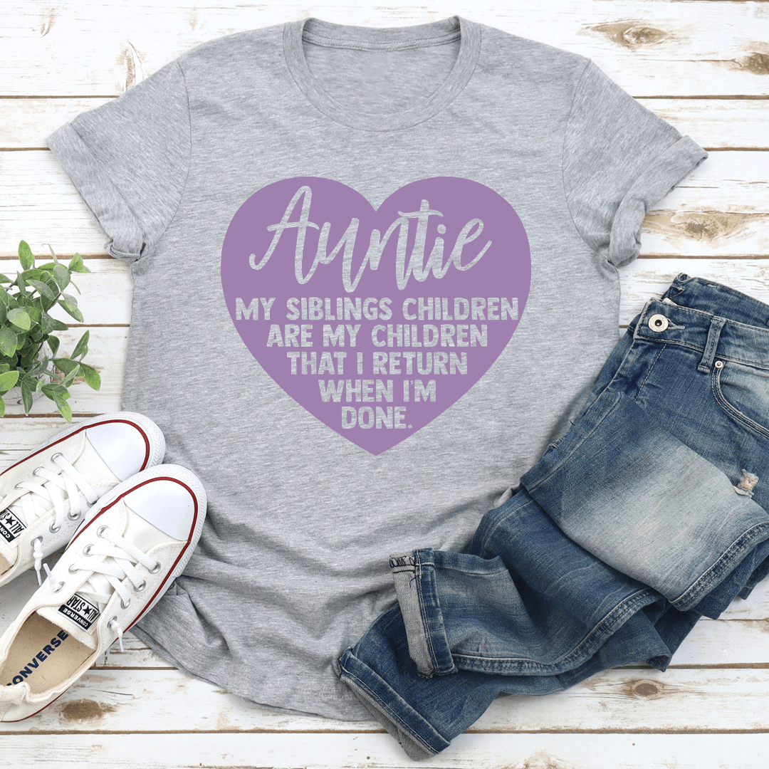 Auntie My Siblings Children Tee