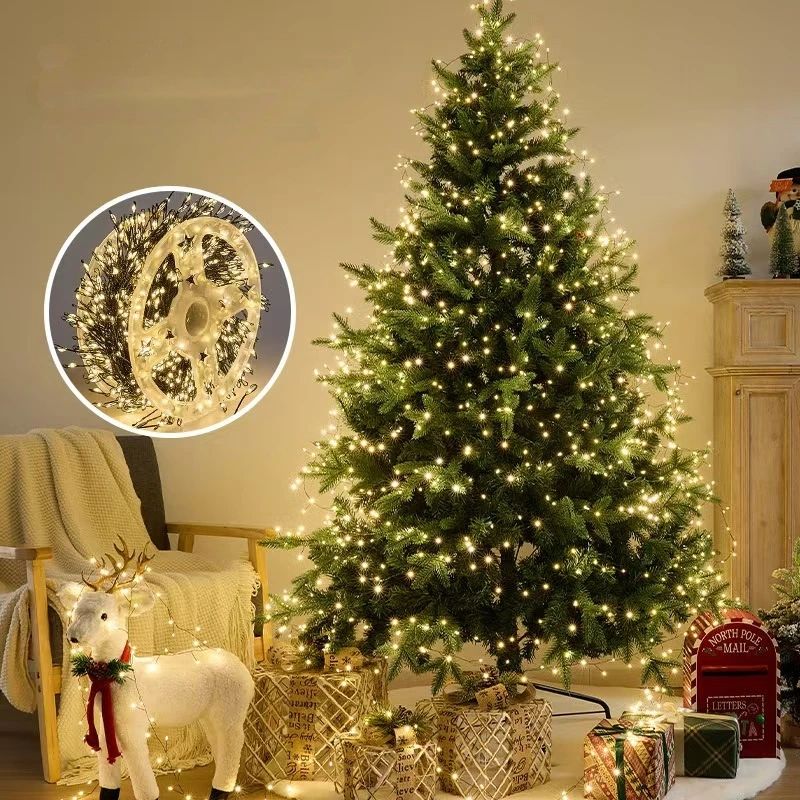 Remote Control Copper Wire Outdoor LED String Lights Decorative Starry Sky Fairy Lights
