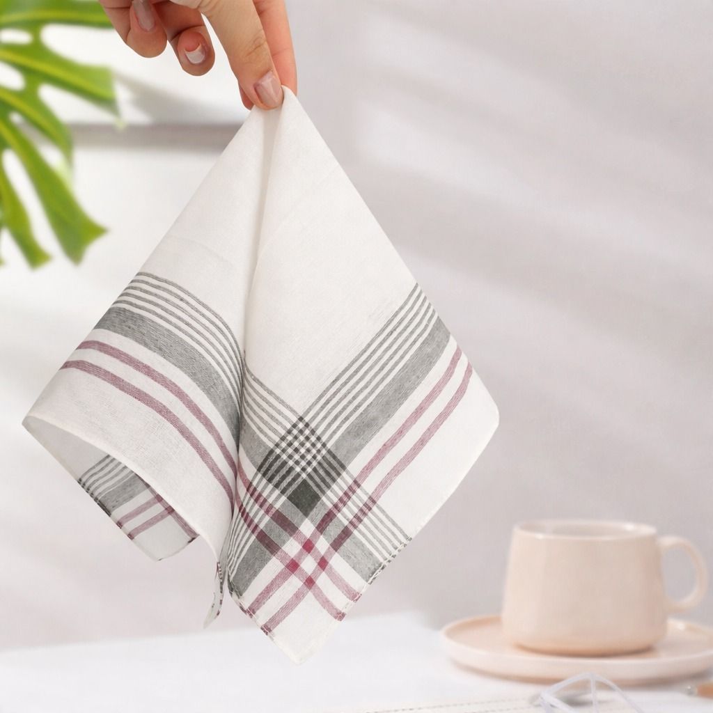 Classic Plaid Handkerchiefs – Soft Cotton Hankies for Men & Women
