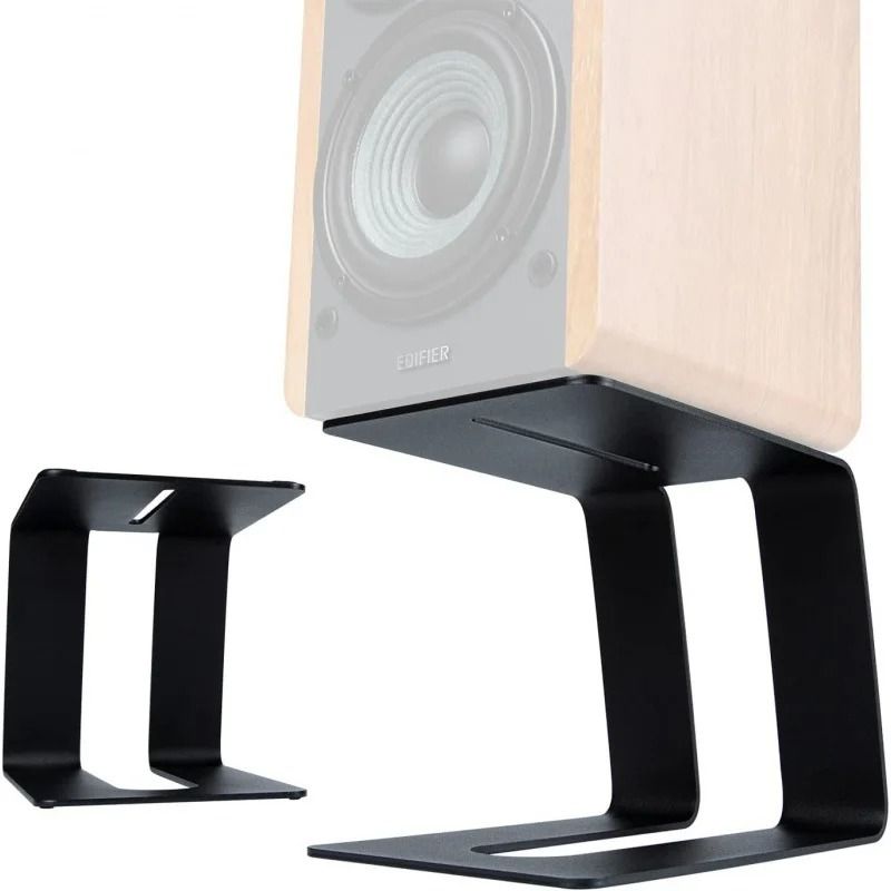 Professional Desktop Speaker Stand | Metal Studio Monitor Riser & Bookshelf Speaker Bracket