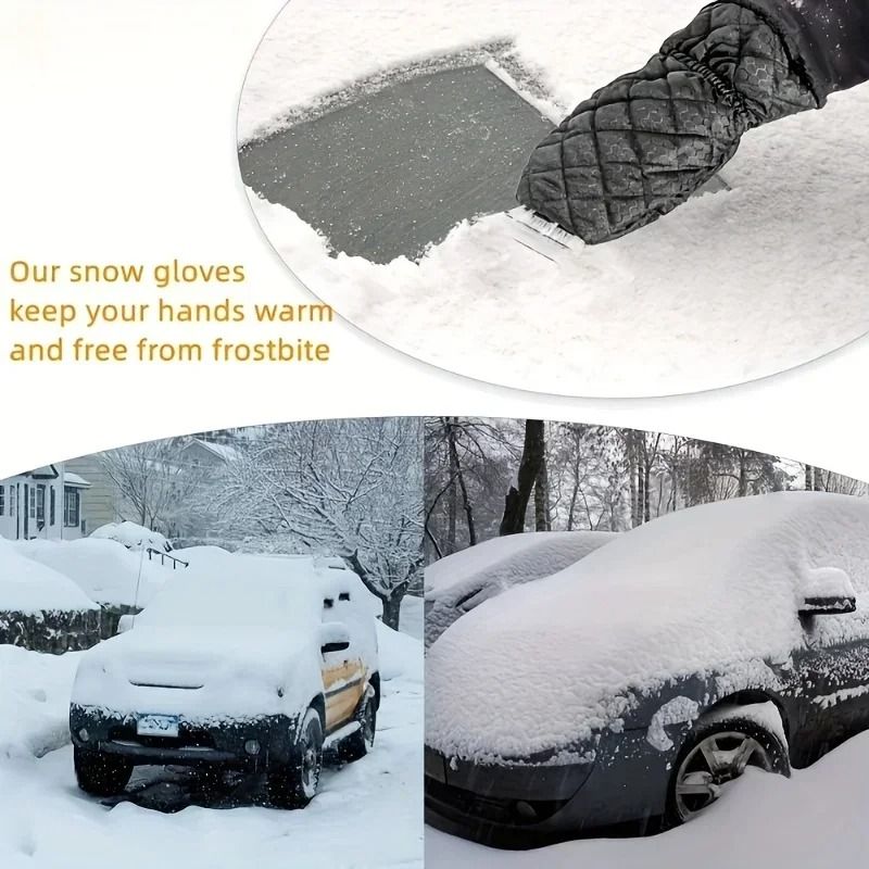 Heavy Duty Car Ice Scraper Windproof Snow Removal Tool Set