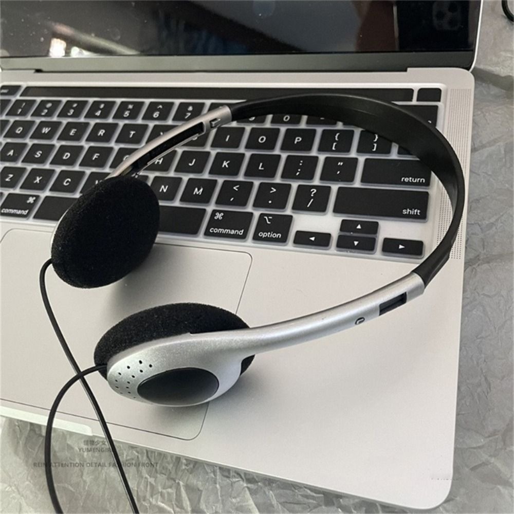 Retro Personality Headset Stylish Over Ear Blue & Black Fashion Headphones