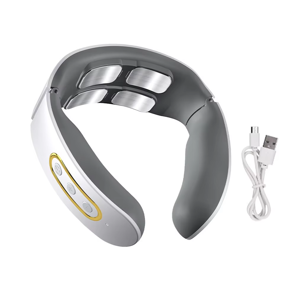 Adjustable Heat Cervical Vertebra Relax, Electric Neck and Shoulder Pulse Massager, Pain Relief Kneading Machine