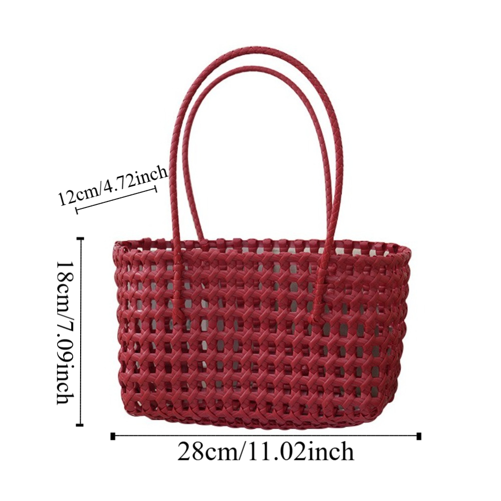 Beach Tote Bag Large Capacity Hollow PVC Summer Shoulder Handbag