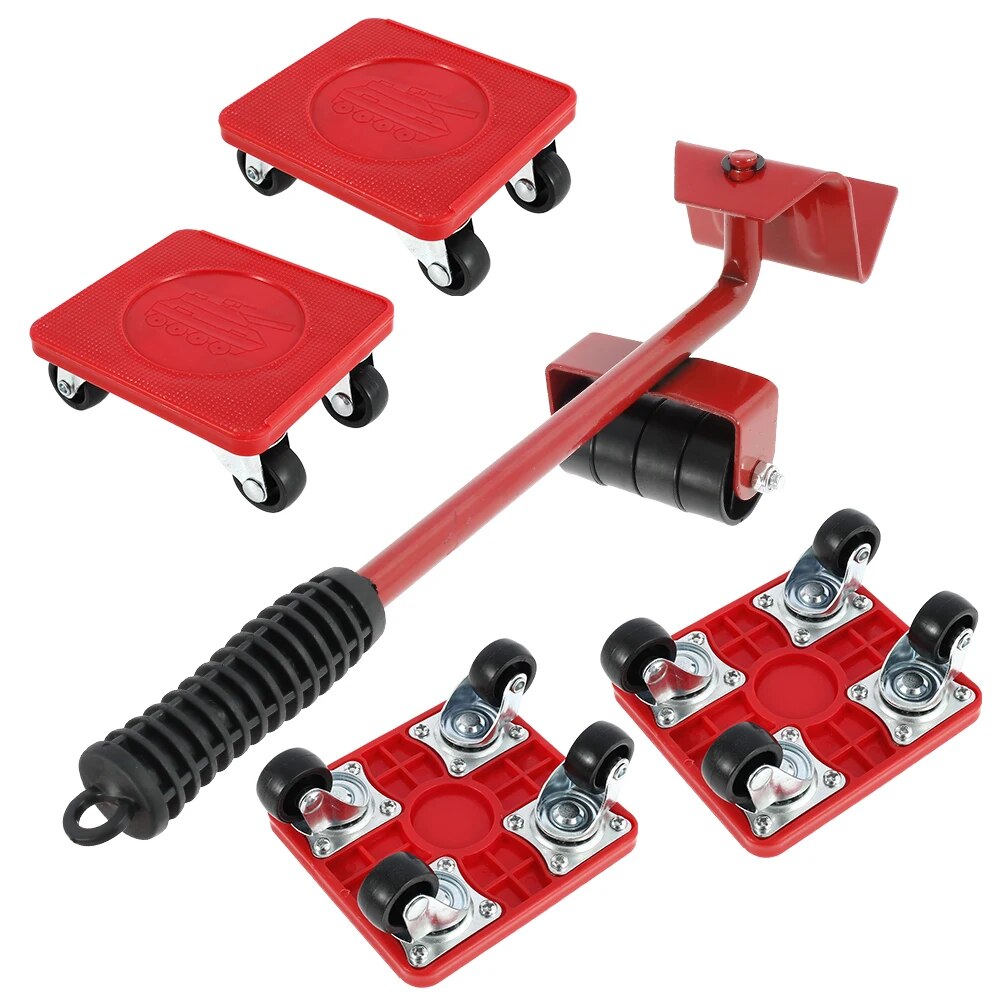5 Piece Heavy Duty Furniture Moving Roller Set: Easy & Safe Appliance Mover Sliders