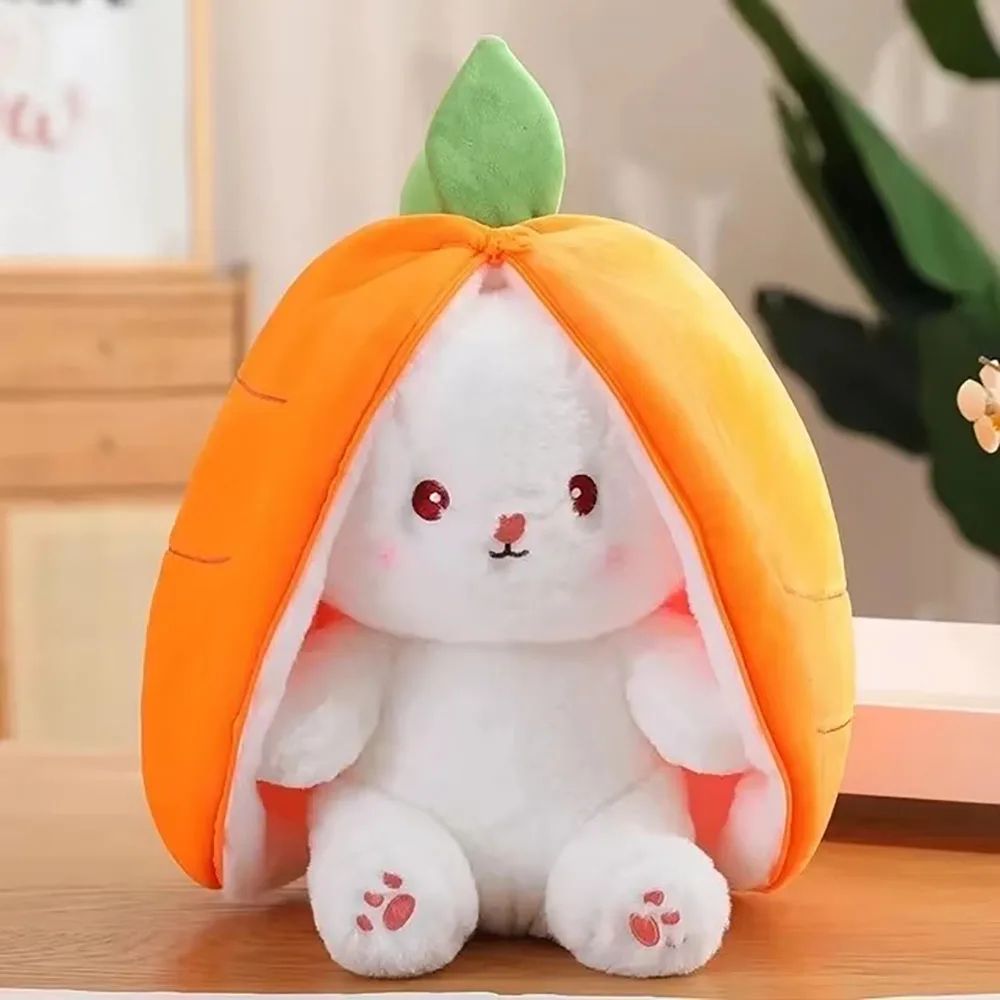 Cute Rabbit Plush Toy Soft Strawberry Bunny Stuffed Animal
