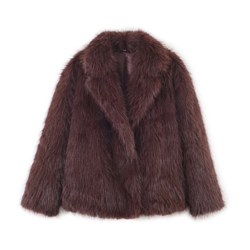 HH Elegant Faux Fur Outerwear System | Premium High-Street Fluffy Lapel Jacket & Thermal Fashion Infrastructure