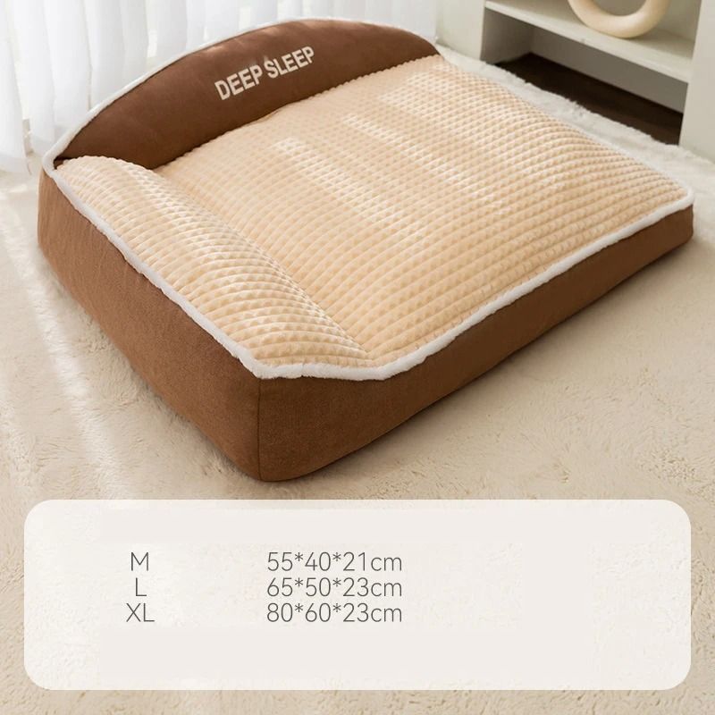 Cat and Dog Bed Non Slip Warm Soft Kennel with Removable Cushion