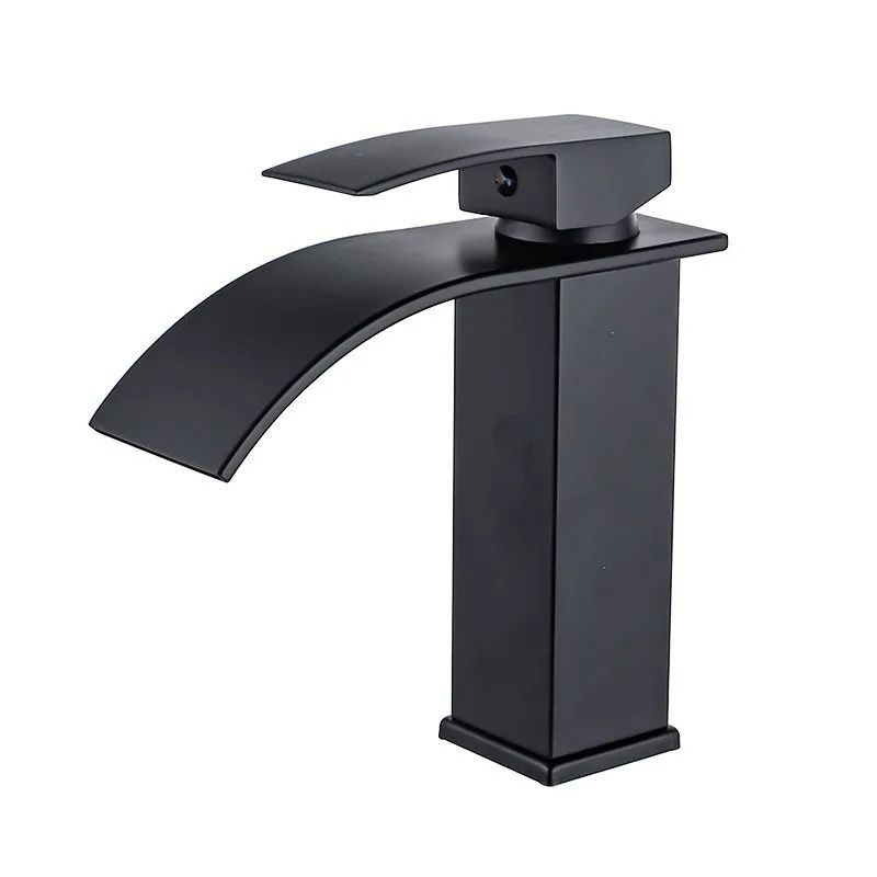 Modern Waterfall Bathroom Sink Faucet Dual Control Hot and Cold Mixer Tap
