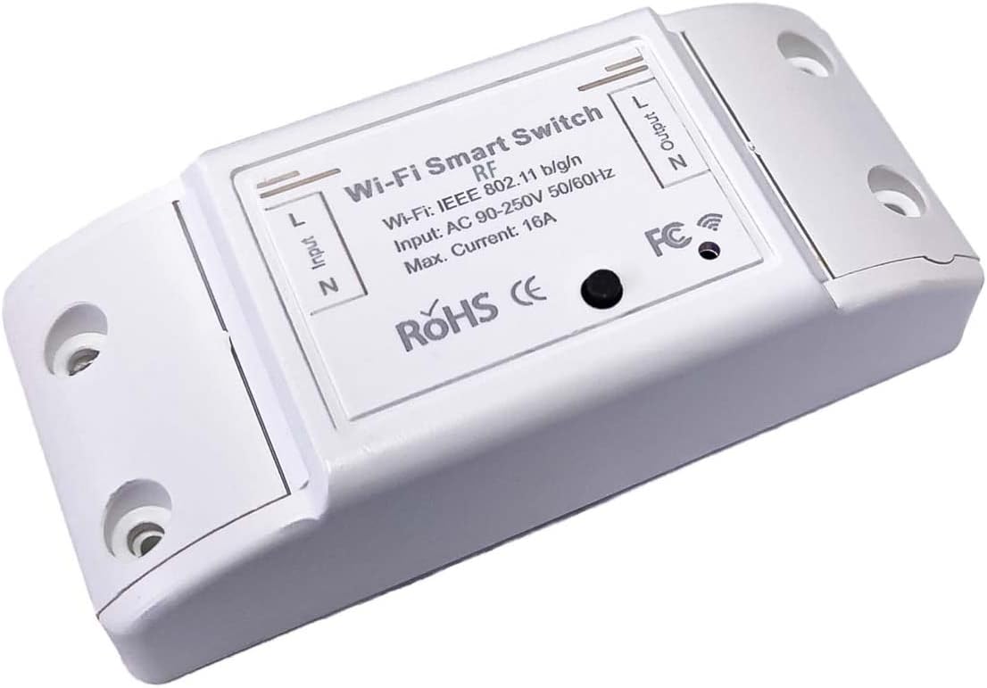 16A WiFi Smart Switch – Wireless Relay Breaker with Alexa & Google Home Voice Control (eWeLink Compatible)