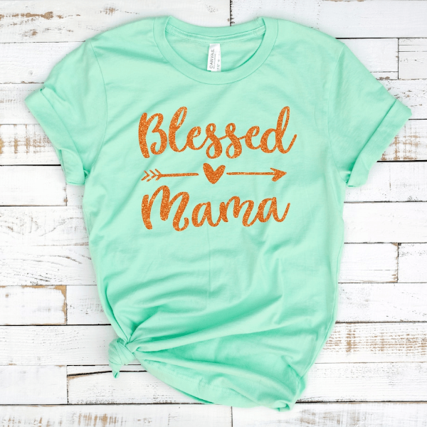 Blessed Mama Shirt - Blessed Mom T-Shirt Cute Mom Shirt Mother's Day Gift Shirt