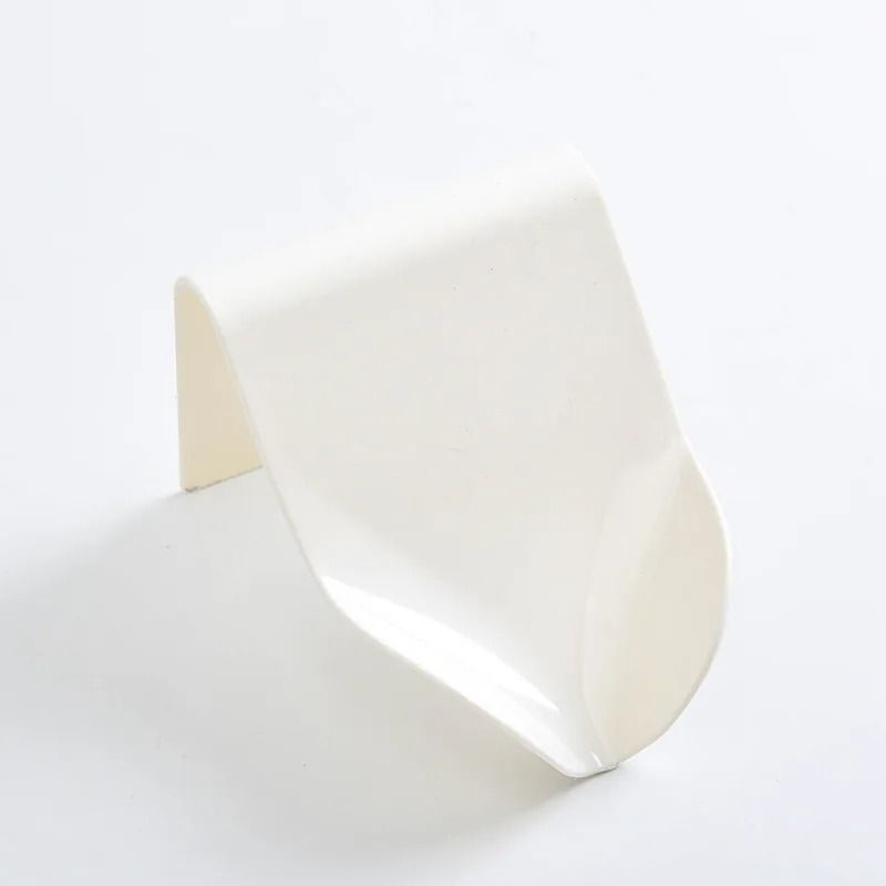 Wall Mounted Plastic Self Adhesive Bathroom Soap Holder With Drain