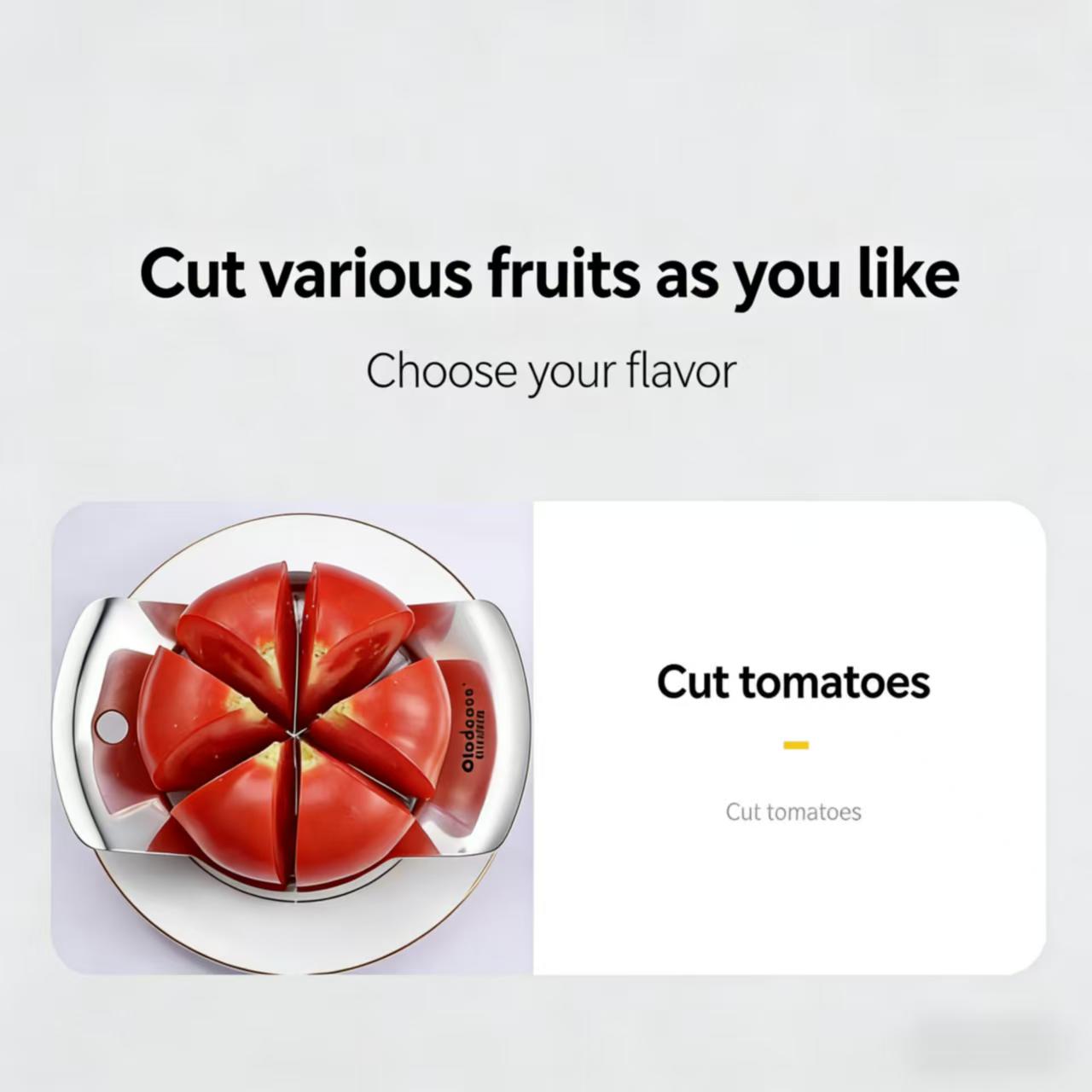 Kitchen Gadgets Stainless Steel Apple Cutter, Vegetable Fruit Slicer, Corer Divider with Comfort Handle, Essential Tools