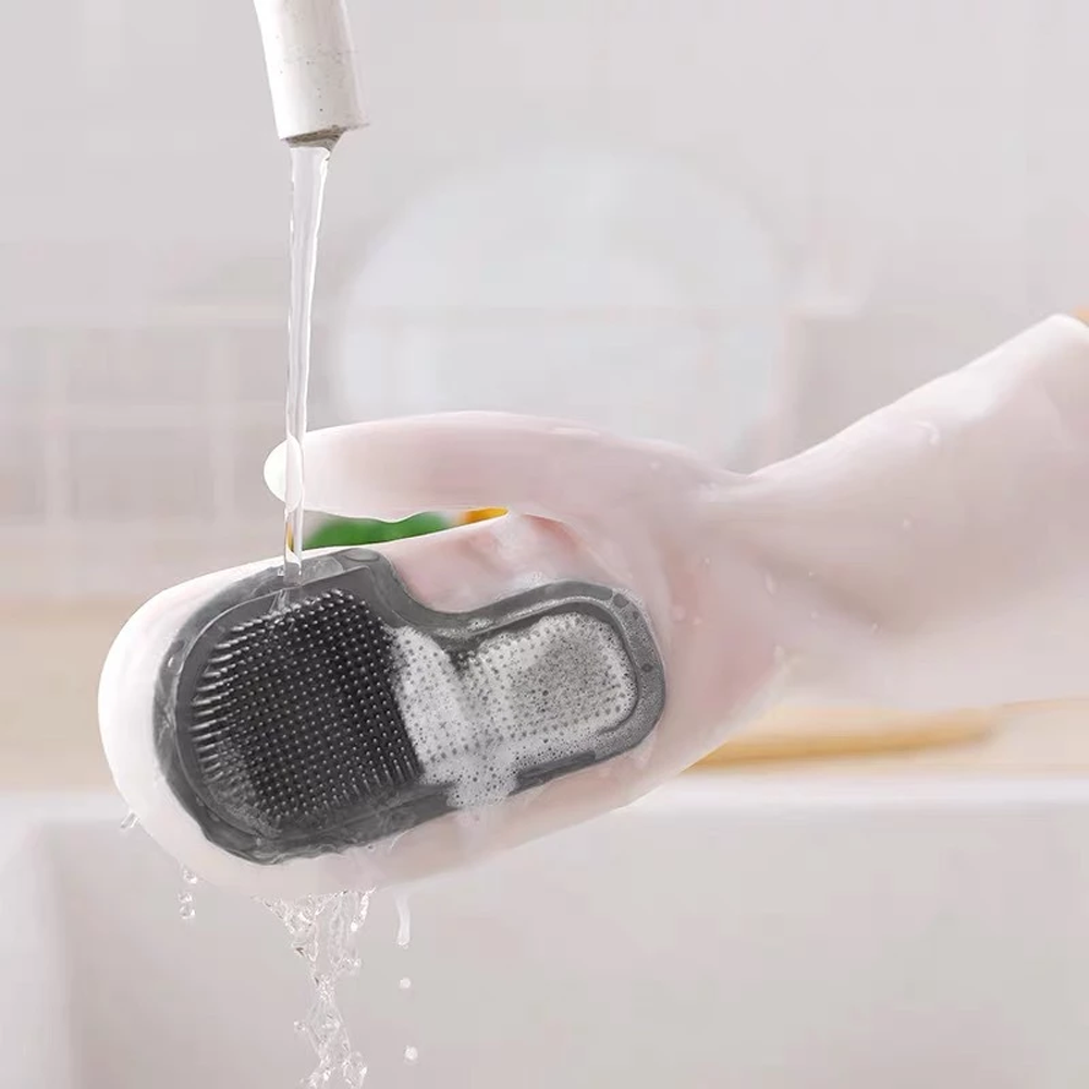 Brush Dishwashing Gloves