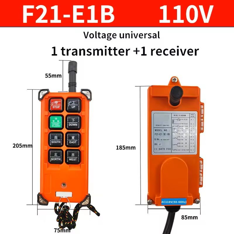 Wireless Industrial Crane Remote Control with Receiver