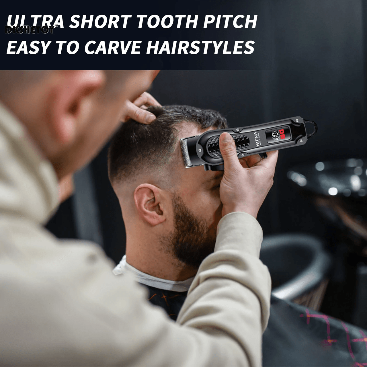 Professional Cordless Hair Clipper Rechargeable Beard and Hair Trimmer