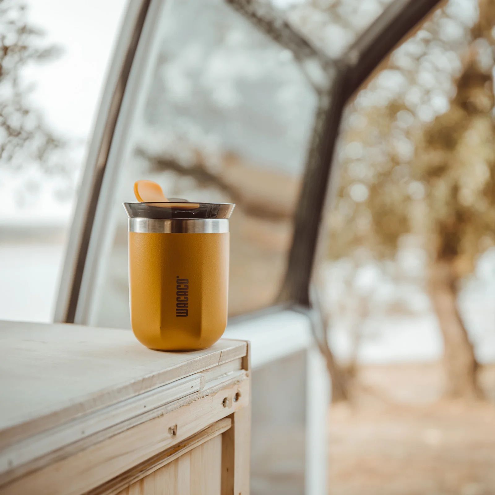 WACACO Octaroma Vacuum Insulated Travel Coffee Mug – Double-Wall Stainless Steel Tumbler