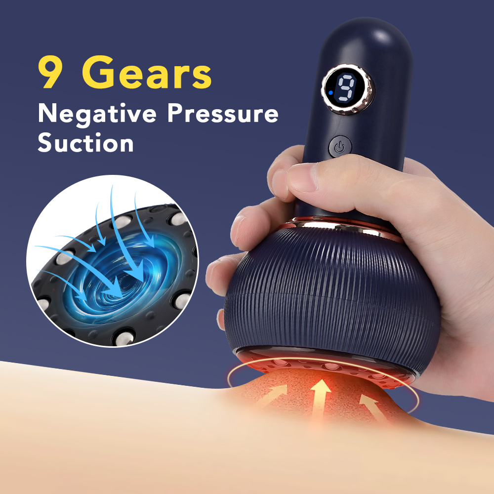 Suction Cup Beauty Health Scraping Heat, Electric Massager GuaSha, Anti Cellulite Vacuum, Slimming Massage