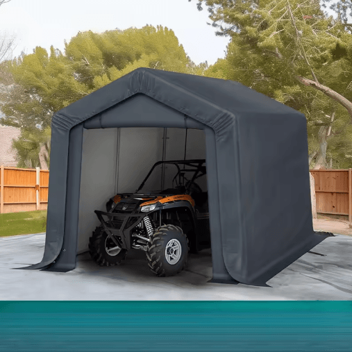 Outdoor Sunshade Carport Canopy Dustproof Shelter for Motorcycle Garden and Balcony