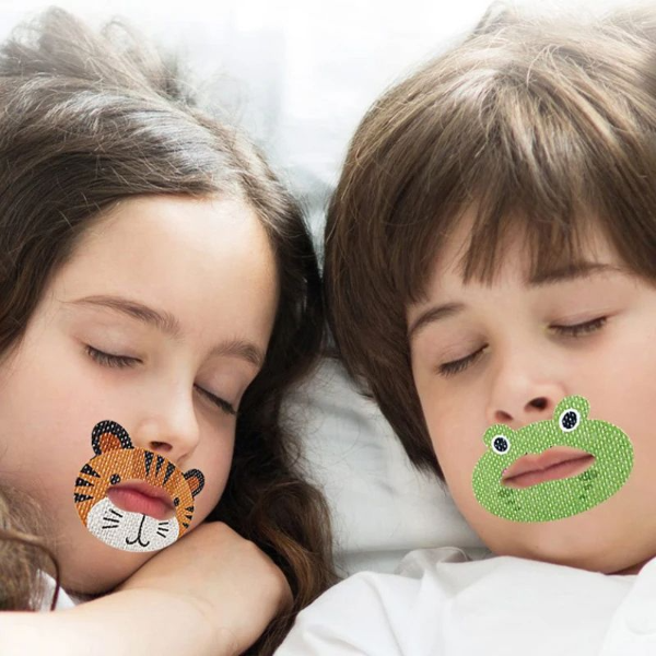 Kids Cartoon Anti-Snoring Stickers, Breathing Correction Patch for Children & Adults, Mouth Tape for Better Sleep