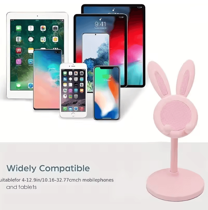 BunnyHold Universal Rabbit Phone Stand for Desk and Decor