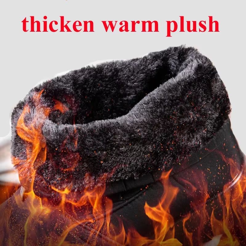 Women's Waterproof Winter Snow Boots – Warm Plush Ankle Booties with Front Zipper & Non-Slip Sole