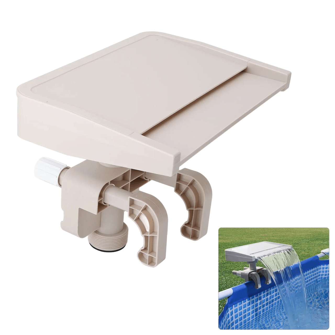AquaCalm Pool Cascade Waterfall Attachment
